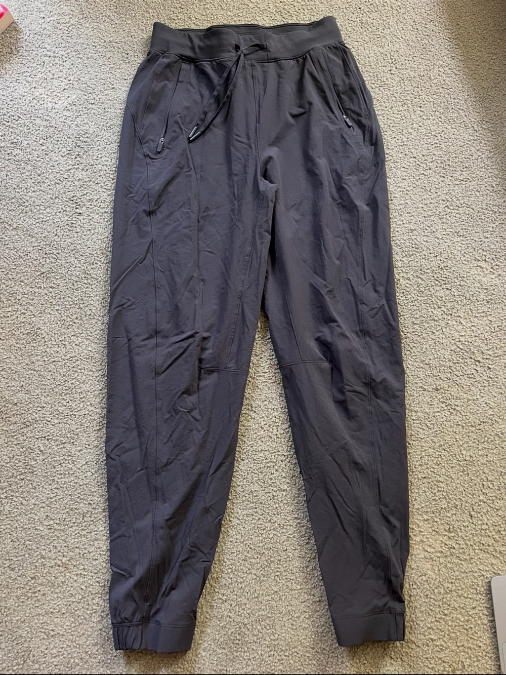 lululemon athletica Charcoal Black Drawcord Track Joggers